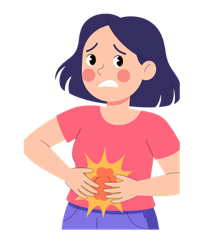 Lower abdominal discomfort